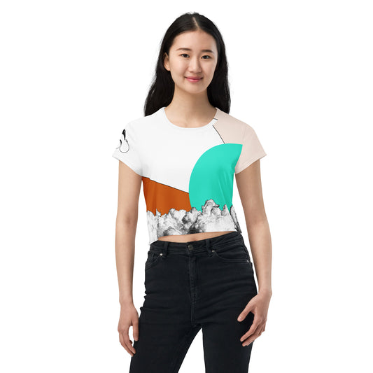 Above the Clouds Crop Tee
