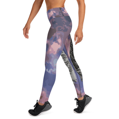 Kitty in the Clouds Yoga Leggings