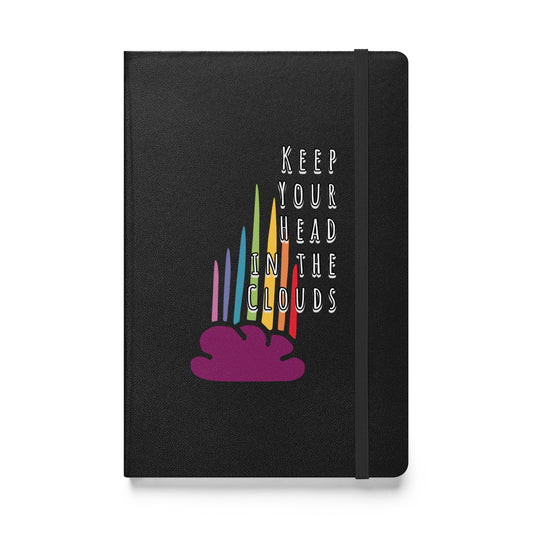 Keep Your Head in the Clouds hardcover bound notebook