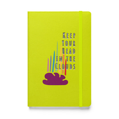 Keep Your Head in the Clouds hardcover bound notebook