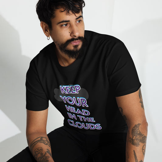 Keep Your Head in the Clouds Men’s premium heavyweight tee
